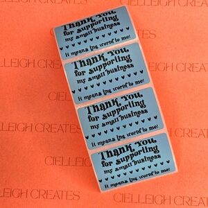 Thank You For Supporting My Small Business Packaging Labels Stickers